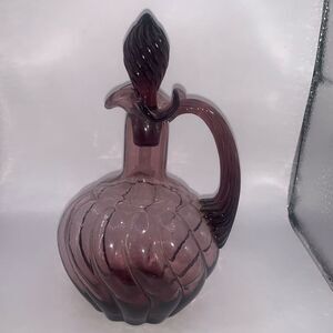 Fenton Purple Swirl Cruet
